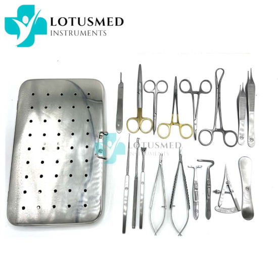 Blepharoplasty Instruments SET of 17 PCS / Eyelid SET